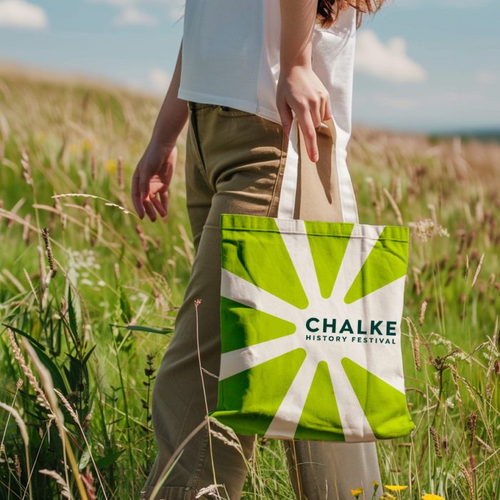 Chalke History Festival 2024 relaunches with event branding by Bloom